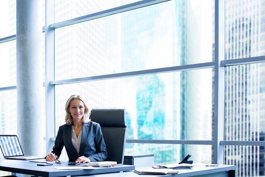 Businesswoman in office