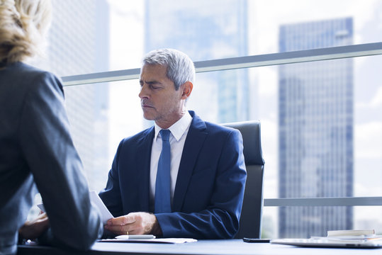 Business people discussing in office