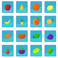 Fruit icon blue app for any design vector illustration