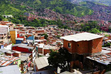 Fototapeta premium Famous District 13 of Medellin, Colombia, South America