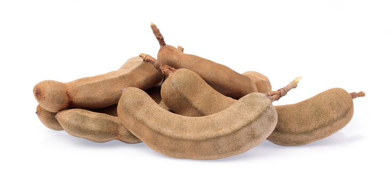 Fresh Tamarind isolated on white background