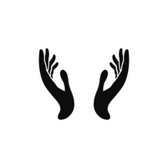 two hands icon vector illustration eps10.