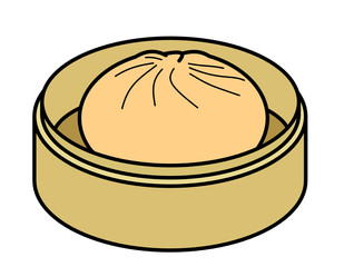 ピザまん蒸篭(色)