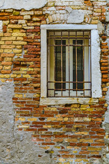 Fototapeta na wymiar Exterior Window House, Venice, Italy
