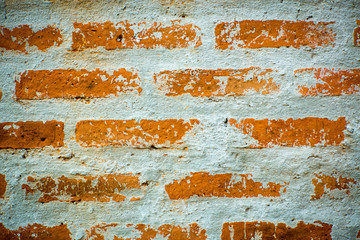 Pattern of Red brick wall for background and textured, Seamless Red brick wall background. Old Brick texture, Grunge brick wall background.