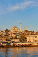 Obraz premium Istanbul at a dramatic sunset