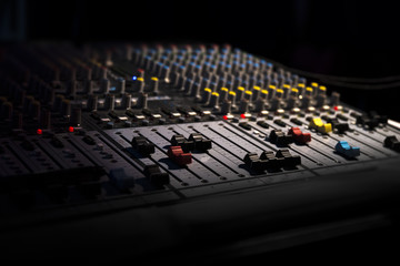 sound equipment at the concert
