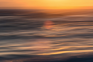 sunset over the sea
