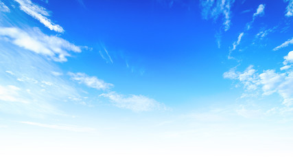 Abstract white cloud and blue sky in sunny day texture background	