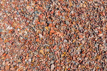 Sea colorful stones of the Red Sea