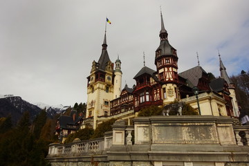 Fototapeta premium Peles caslte in Transylvania Romania