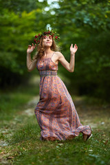Forest queen with hawthorn tiara