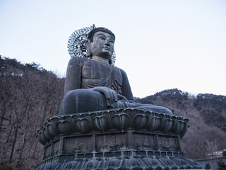 Big Buddha statue at Seoraksan National Park. South Korea