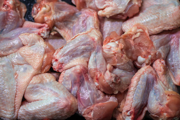 raw chicken drumsticks to the whole frame