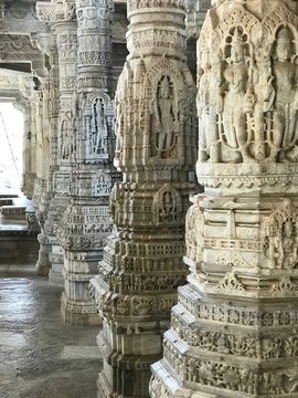 Ranakpur Jainist temple in Rajasthan, India