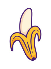 healthy banana fruit icon