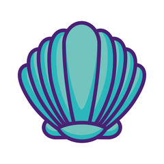 cute shell marine icon