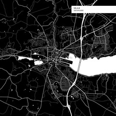 Area map of Vejle, Denmark