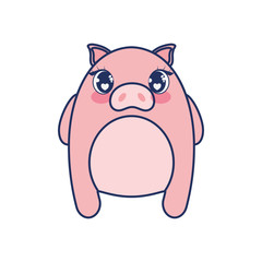 cute pig adorable character