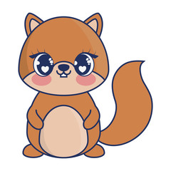 cute chipmunk adorable character