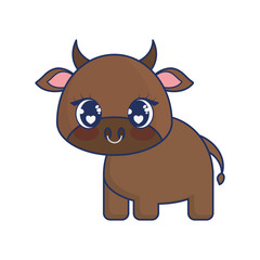 cute cow adorable character