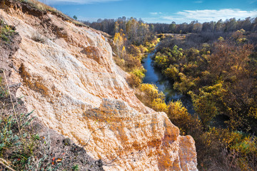 Autumn landscape. Novosibirsk region, Western Siberia, Russia