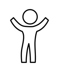 little boy silhouette character