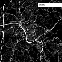 Area map of Coimbra, Portugal