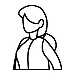 young woman modeling character