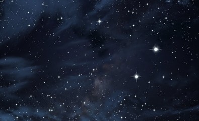 Deep space. Background texture. Realistic cosmos illustration.