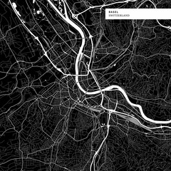 Area map of Basel, Switzerland