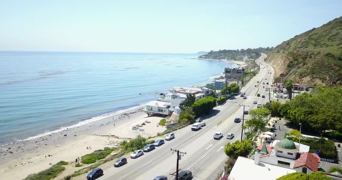 Malibu California Pacific Coast Highway Beach Homes PCH Aerial