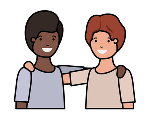 friendly teenagers ethnicity boys characters