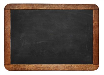 Empty green chalkboard texture hang on the white wall. double frame from greenboard and white background. image for background, wallpaper and copy space. bill board wood frame for add text.
