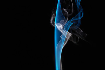 abstraction from colored smoke