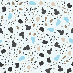 Obraz premium Terrazzo pattern. Vector illustration Background for print home decor, interior, fabric, textile, paper