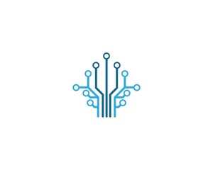 Obraz premium Circuit logo illustration