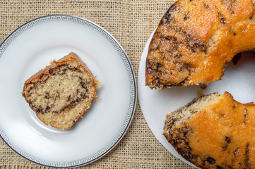Slice of brazilian cake named 