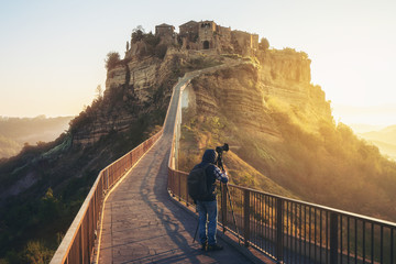 Civita di Bagnoregio, beautiful old town in Italy.