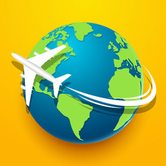 Time to travel explore the world with aircraft