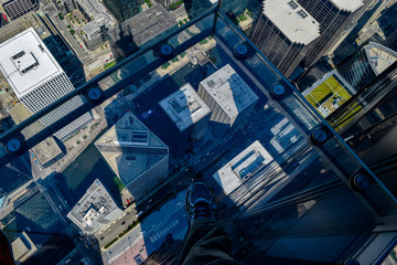 Looking down from the Skydeck