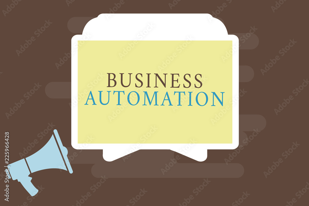 Poster writing note showing business automation. business photo showcasing for digital transformation strea