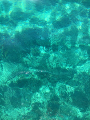 Turquoise water surface
