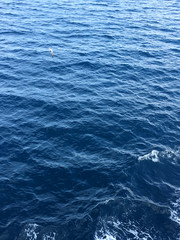 Blue sea water surface