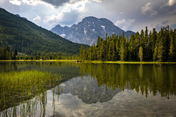 Fototapeta na wymiar String Lake in Grand Teton National Park