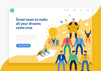 Teamwork Page Design