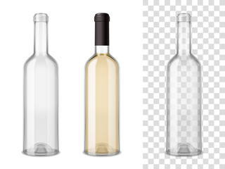 Wine Blass Bottles Set