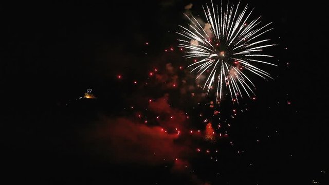 Beautiful fireworks that closed the feast of the patron saint of the city