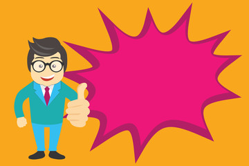 Flat design business vector illustration concept. Business ad for website and promotion banners empty social media copy space text for your own texts. Template art esp isolated.