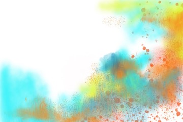 Fototapeta premium Grunge messy painted abstract background design with copy space